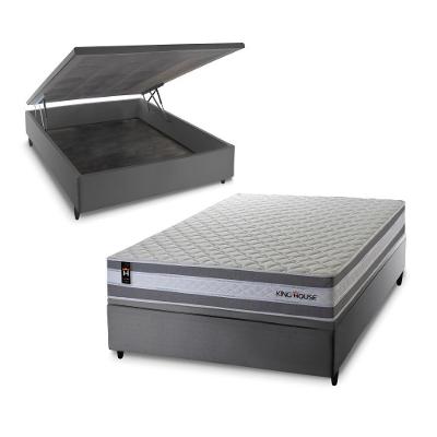 Cama Box Baú Alpine 138x188 com Molas Ensacadas King House
