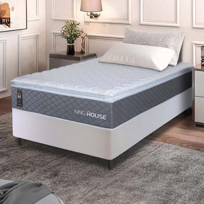 Cama Box Argel Espuma D33 Solteiro 88x188 Branco King House
