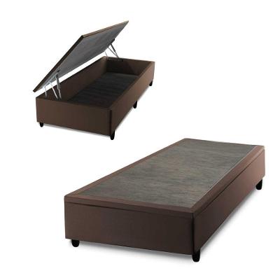 Base Box Baú Marrom Solteiro 88x188x45 - King House