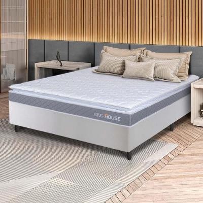 Cama Box Durban Espuma D28 Casal 138x188 Branco King House