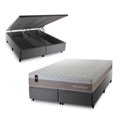 Cama Box Baú Sheffield com Molas Ensacadas 193x203 King House