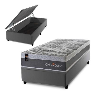 Cama Box Baú Sheffield 88x188 com Molas Ensacadas King House