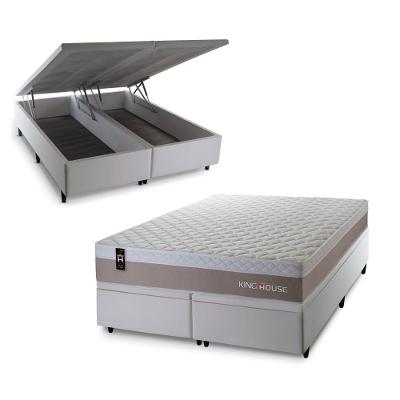Cama Box Baú Sheffield com Molas Ensacadas 193x203 King House