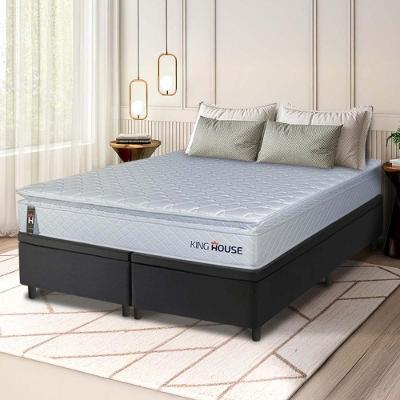 Cama Box Baú Luanda Espuma D28 King 193x203 Preto King House