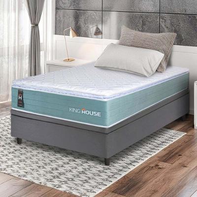 Cama Box Baú Lagos Molas Ensacadas 88x188 Cinza King House
