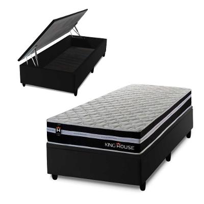 Cama Box Baú Durham 96x203 com Molas Ensacadas King House