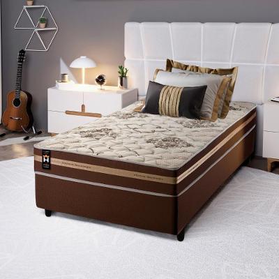 Cama Box Espuma Chicago Solteiro 88x188 Marrom King House