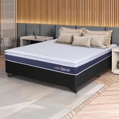 Cama Box Durban Espuma D28 Viúva 128x188 Preto King House