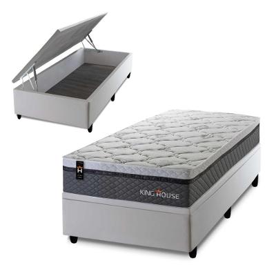 Cama Box Baú Benton 96x203 com Molas Ensacadas King House
