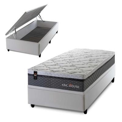 Cama Box Baú Benton 88x188 com Molas Ensacadas King House