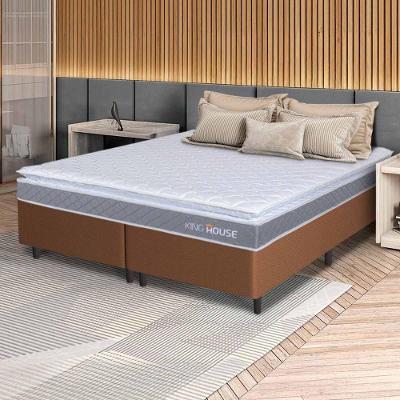 Cama Box Durban Espuma D28 Queen 158x198 Marrom King House