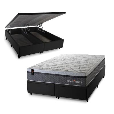 Cama Box Baú Benton com Molas Ensacadas 193x203 King House