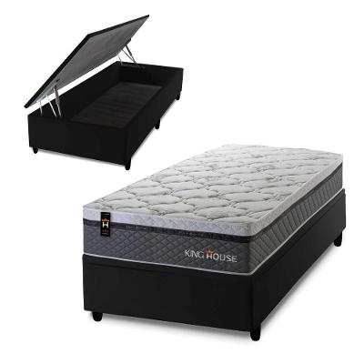 Cama Box Baú Benton 88x188 com Molas Ensacadas King House