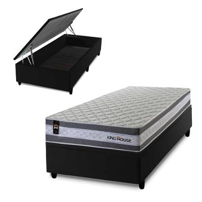 Cama Box Baú Alpine 88x188 com Molas Ensacadas King House