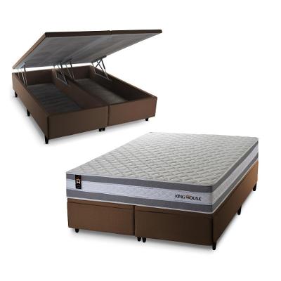 Cama Box Baú Alpine com Molas Ensacadas 158x198 King House