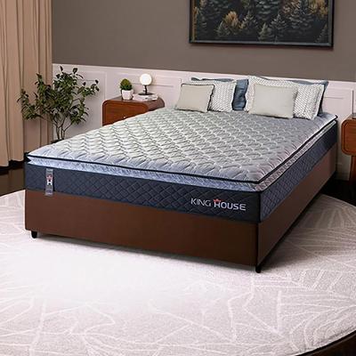 Cama Box Casal 138x188 Preto Dakota Espuma D33 King House