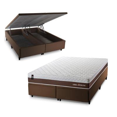 Cama Box Baú Venice com Molas Ensacadas 193x203 King House