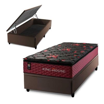 Cama Box Baú Toronto 88x188 com Molas Ensacadas King House