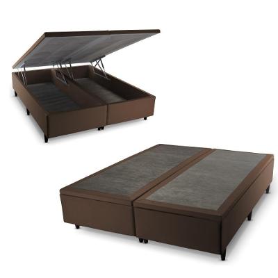 Base Box Baú Marrom Queen Size 158x198x45 - King House