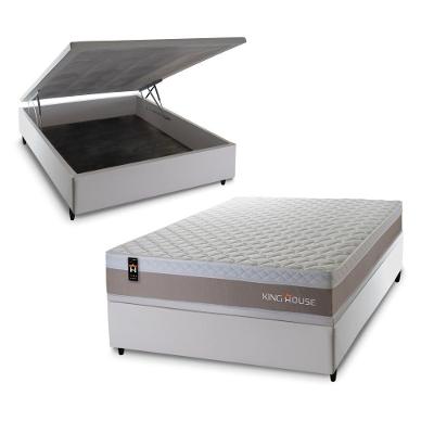 Cama Box Baú Sheffield 138x188 com Molas Ensacadas King House