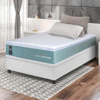 Cama Box Baú Lagos Molas Ensacadas 88x188 Branco King House