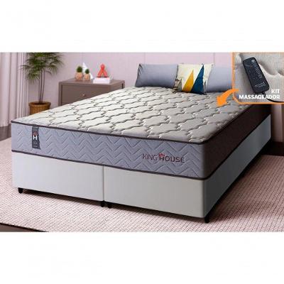 Cama Box Magnético Casal 138x188 Bege Soft Relax King House
