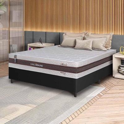 Cama Box Mali Molas Ensacadas Casal 138x188 Preto King House