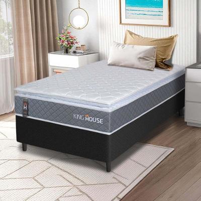 Cama Box Luanda Espuma D28 Solteiro 88x188 Preto King House