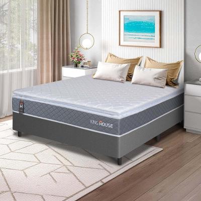 Cama Box Luanda Espuma D28 Casal 138x188 Cinza King House