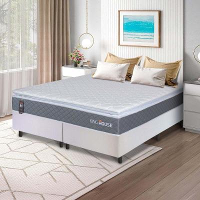 Cama Box Luanda Espuma D28 King 193x203 Branco King House