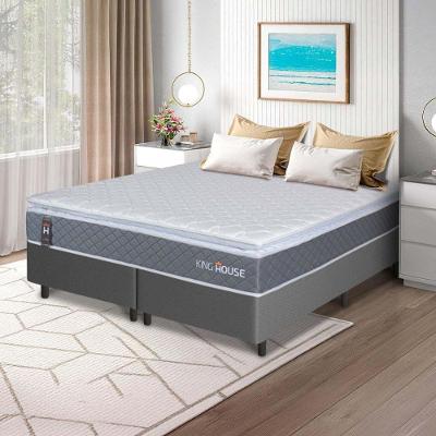Cama Box Luanda Espuma D28 Queen 158x198 Cinza King House