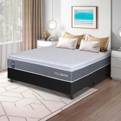 Cama Box Luanda Espuma D28 Casal 138x188 Preto King House