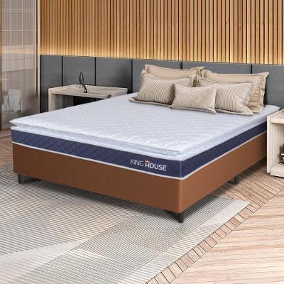 Cama Box Durban Espuma D28 Viúva 128x188 Marrom King House