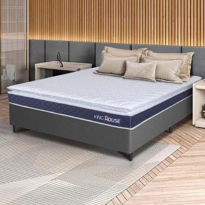 Cama Box Durban Espuma D28 Viúva 128x188 Cinza King House