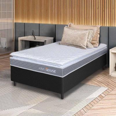 Cama Box Durban Espuma D28 Solteiro 88x188 Preto King House