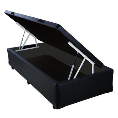 Cama Box Baú Solteiro 88x188 Premium Preto Sintético