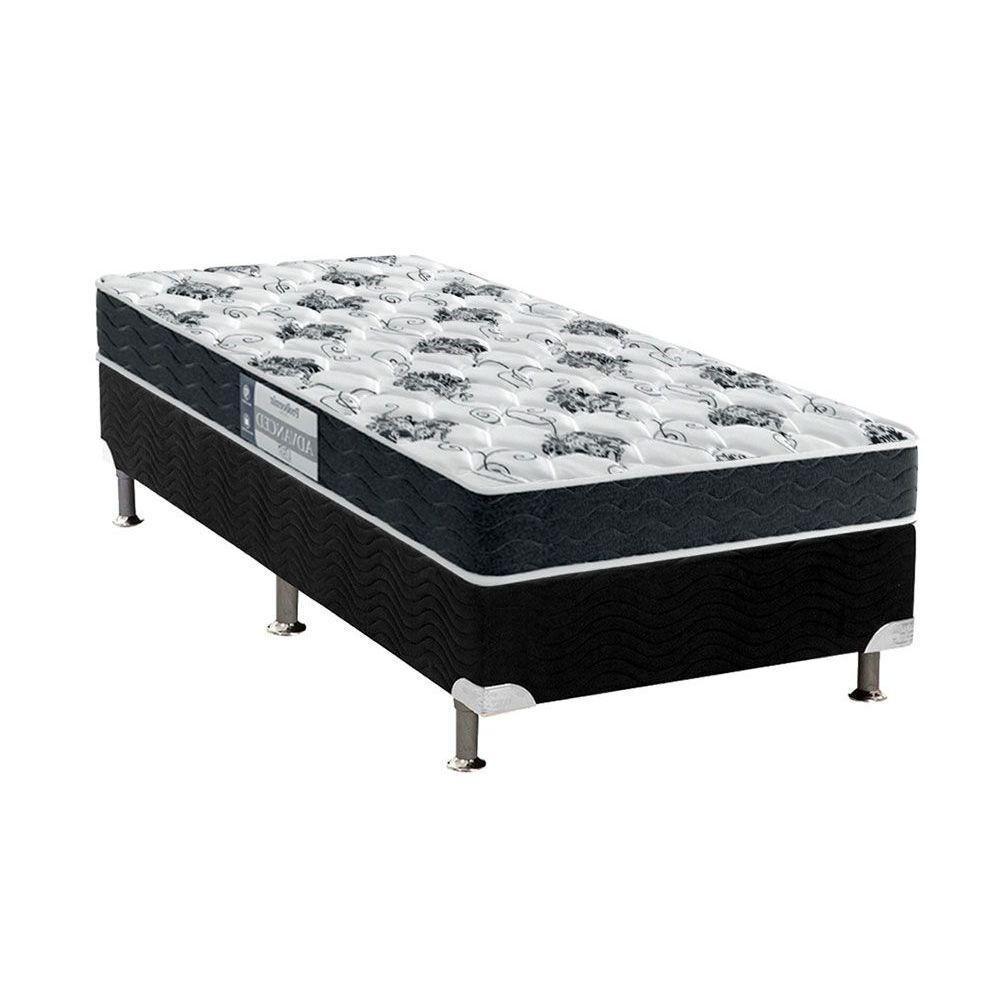 Cama Box Casal: Colchão Espuma Probel D28 ProDormir Advanced + Base CRC Suede Gray(138x188) - 1