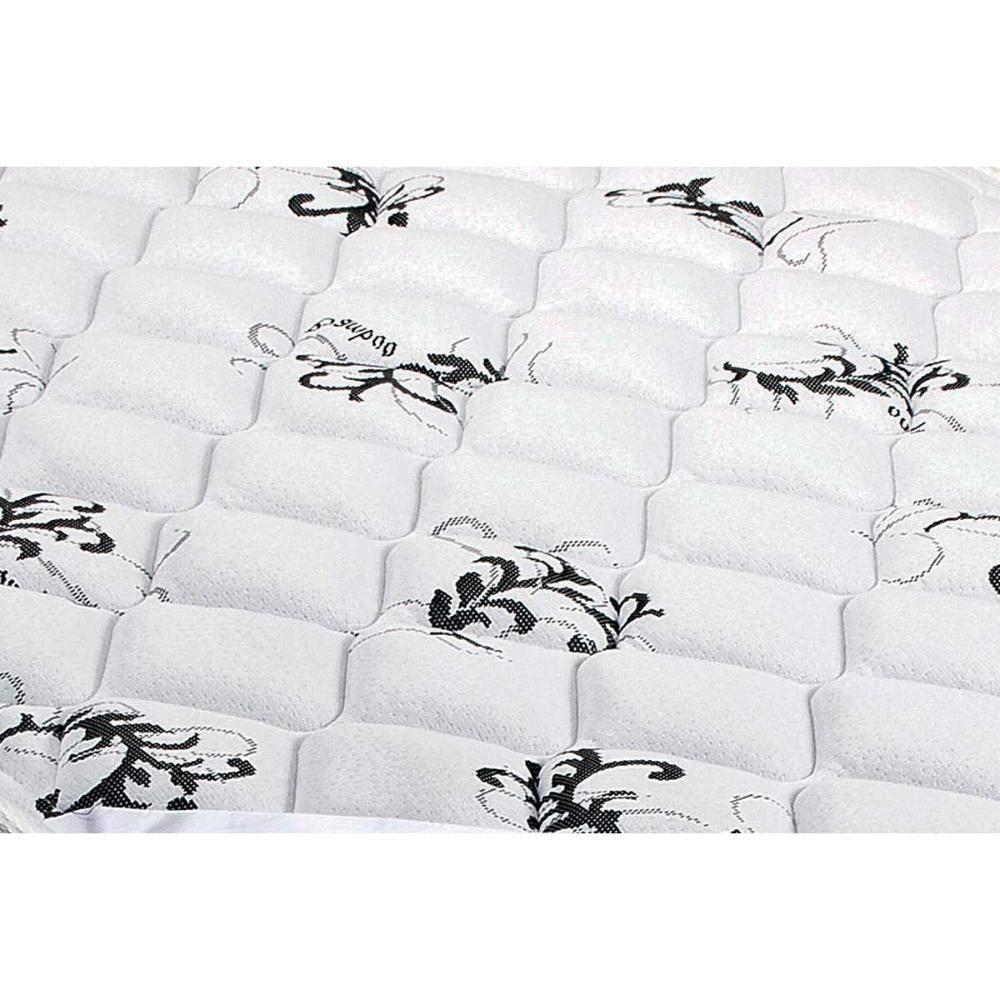 Cama Box Queen: Colchão Espuma Luckspuma D33/AG65 Aspen 50 + Base CRC Suede Black(158x198) - 5