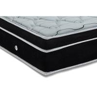 Cama Box Queen: Colchão Molas Ensacadas Ortobom SuperPocket Elegant + Base CRC Suede Black(158x198) - 6