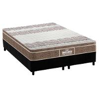 Cama Box Queen: Colchão Ortopédico Probel D33/Ep Guarda Costas Próintense Plus + Base Black(158X198) - 1