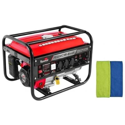 Gerador Gasolina 3,1kva Bivolt Tg3200cxr Com Panos Microfibra 2 Peças 42336002 Toyama Tramontina