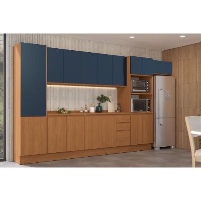 Cozinha Completa Ciela C9p64 4 Portas 1 Gaveta MDF 120 cm Azul