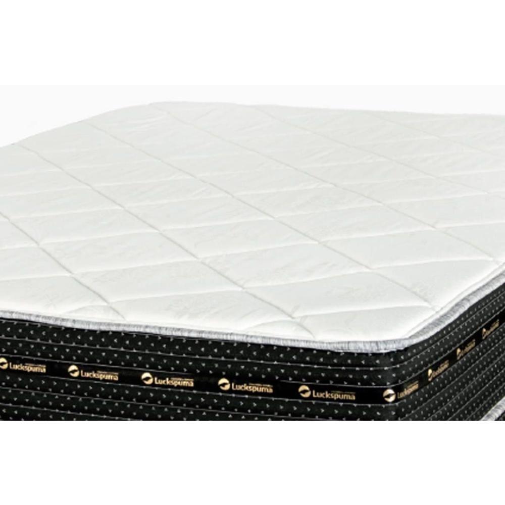 Cama Box Casal: Colchão Molas Bonnel Luckspuma Eagle Spring + Base CRC Suede Black(138x188) - 3