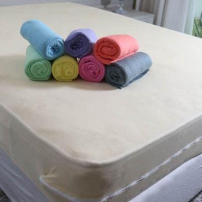 Capa De Colchão Queen 100% Poliéster Com Ziper Cinza 1pç