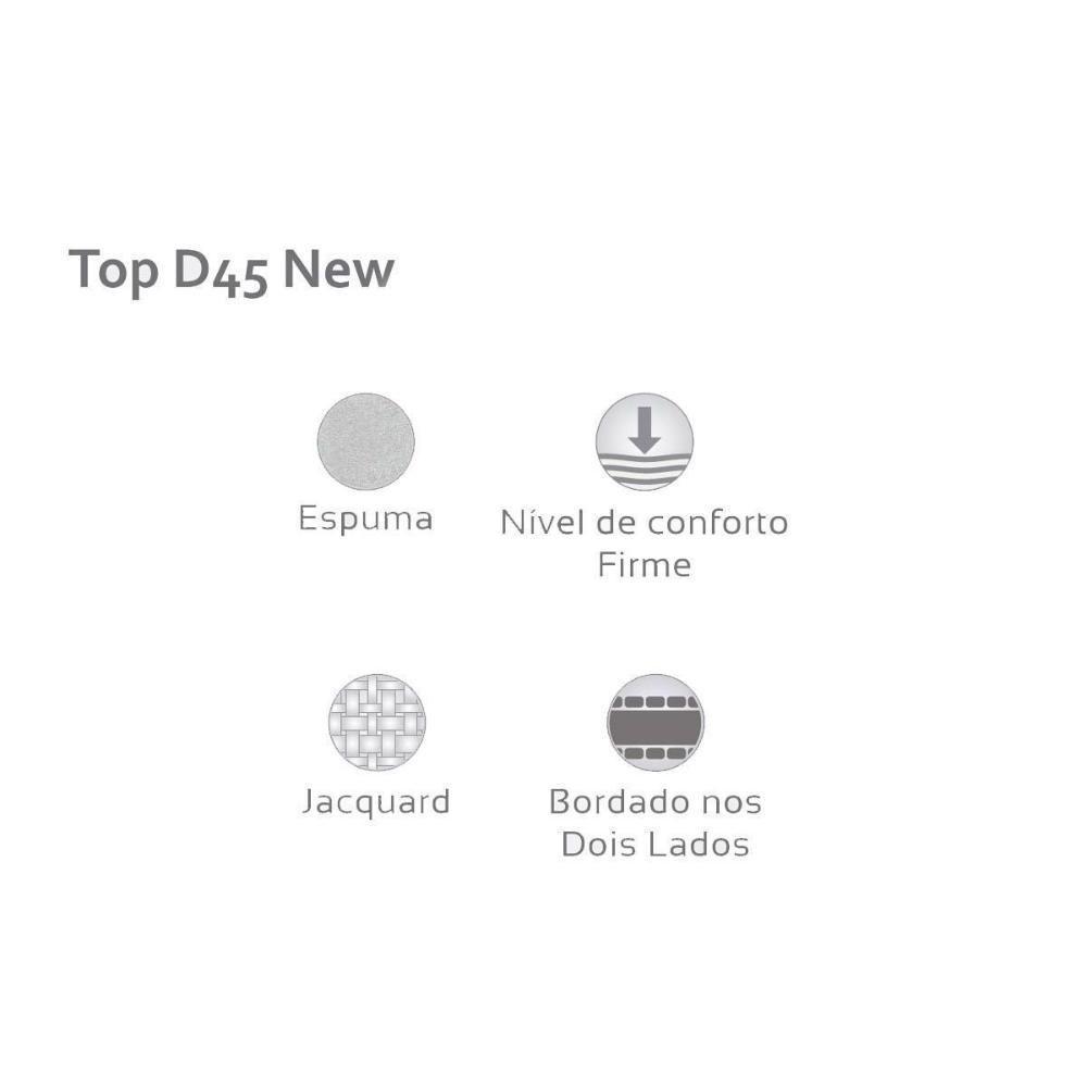 Cama Box Casal: Colchão Espuma D45 Herval Top + Base CRC Suede Bege(138x188) - 8