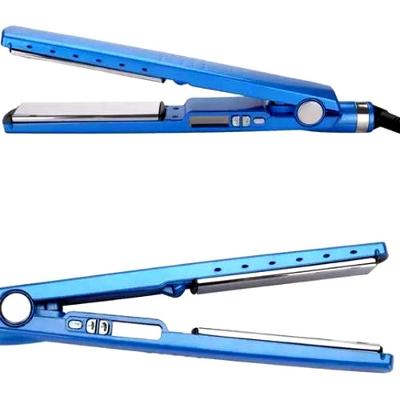 Chapinha Prancha Profissional Salão Íon Titanium Placas em Titanium 232 graus C Azul Bivolt