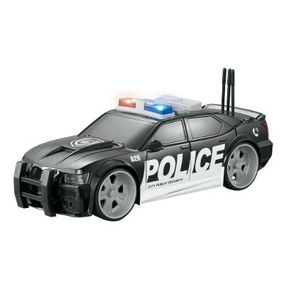 Carrinho De Polícia De Fricção Com Luz E Som - City Service - Preto - 1:16 - Yes Toys
