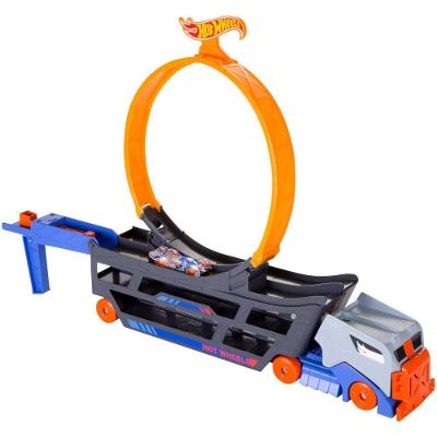 Caminhão Com Pista E Carrinho Hot Wheels - Stunt & Go - City - Mattel