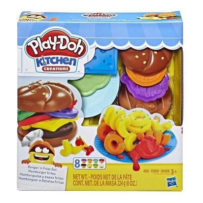 Massa De Modelar Play-doh - Hambúrguer E Fritas - Kitchen Creations - Hasbro