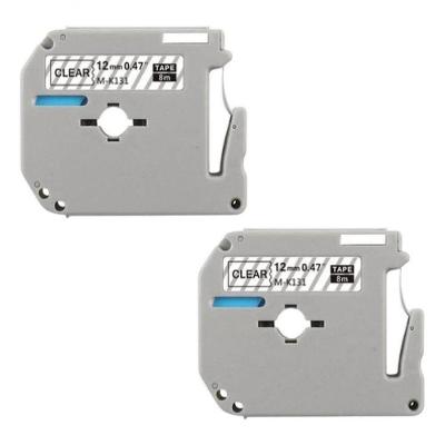 2 Fita Compatível Pt-70 Pt-80 Rotulador Brother-transparente
